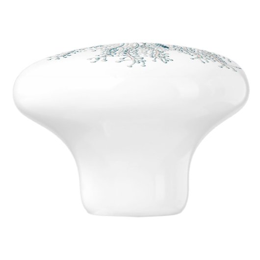 青ボタンの海の生き物 セラミックノブ (側面)