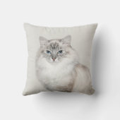 青ポイントヒマラヤ猫 クッション (裏面)