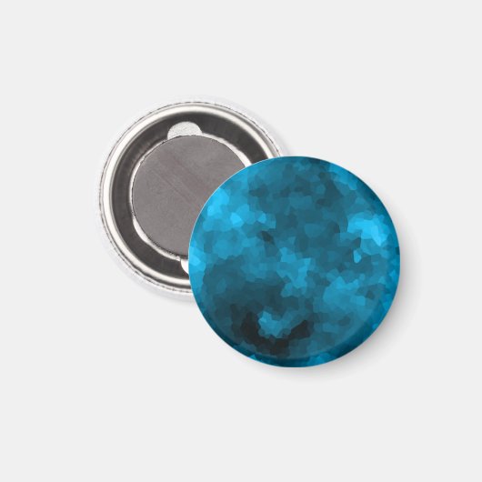 青ポリゴン マグネット (正面/裏面)