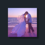 青マゼンタのグラディエント結婚オーバーレイの写真 キャンバスプリント<br><div class="desc">目的地の結婚式や島のハネムーンの写真。個人用のパーソナライズされた文字を作成する独自のtouch。不透明度の設定を青からマゼンタピンクのオーバーレイに変更グラデーションできる。</div>