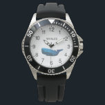 青マッコウクジラ 腕時計<br><div class="desc">青い精子クジラ動物愛好家。</div>