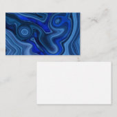 青マラサイト石鉱物原石地質学 名刺 (正面/裏面)