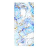 青マーブリングデザイン価格リストラックカード ラックカード (裏面)