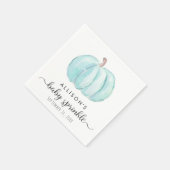 青ミニマルかぼちゃ水彩男の赤ちゃん散布 スタンダードカクテルナプキン (角)