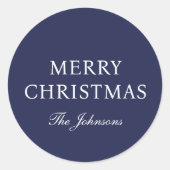 青ミニマルのクリエレガントスマス ラウンドシール (正面)