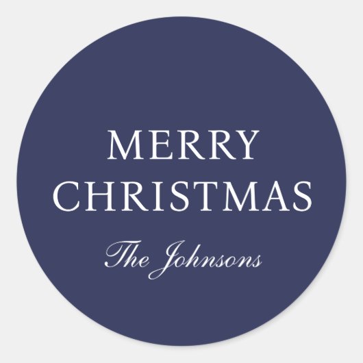 青ミニマルのクリエレガントスマス ラウンドシール (正面)