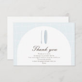 青ミニマルサンキューカード サンキューカード (正面/裏面)