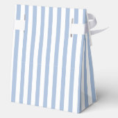 青ミニマルストライプ気球ベイビーシャワー フェイバーボックス (裏面)