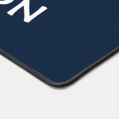 青ミニマル名 デスクマット (コーナー)