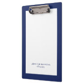 青ミニマル白シンプル縁ど クリップボード (左)