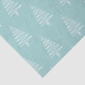 青ミニマル緑と白のクリスマスツリー 薄葉紙 (詳細)