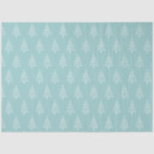 青ミニマル緑と白のクリスマスツリー 薄葉紙 (正面)