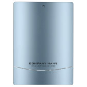 青ミニマル色のフェイク光沢 クリップボード (裏面)