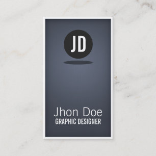 青ミニマル色 名刺