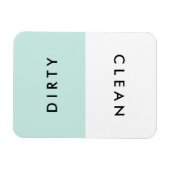 青ミニマル食洗機クリーンまたはダーティマグネット マグネット (横)