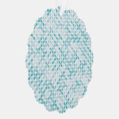 青メタボールパターン オーナメントカード (右)