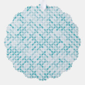 青メタボールパターン オーナメントカード (裏面)