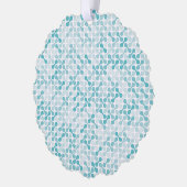 青メタボールパターン オーナメントカード (左)