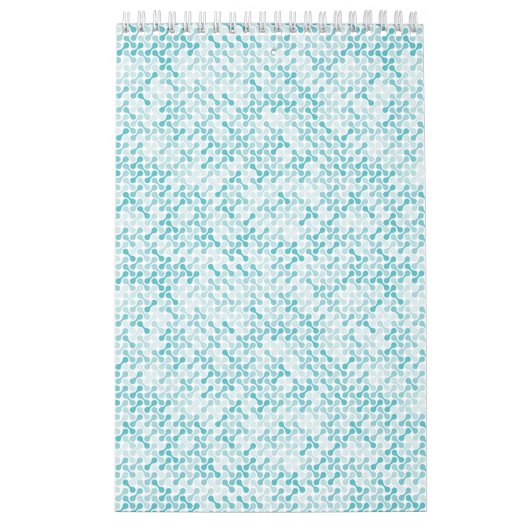 青メタボールパターン カレンダー (カバー)