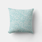 青メタボールパターン クッション (正面)