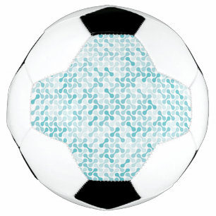 青メタボールパターン サッカーボール