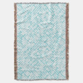 青メタボールパターン スローブランケット (正面縦)