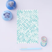 青メタボールパターン チラシ (シングル)