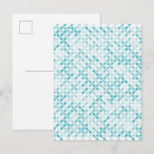 青メタボールパターン 案内ポストカード (正面/裏面)