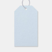 青メタリック ローズ ギフトタグ (裏面)