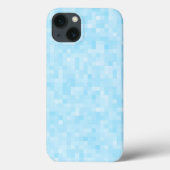 青モザイクのピクセル Case-Mate iPhoneケース (裏面)