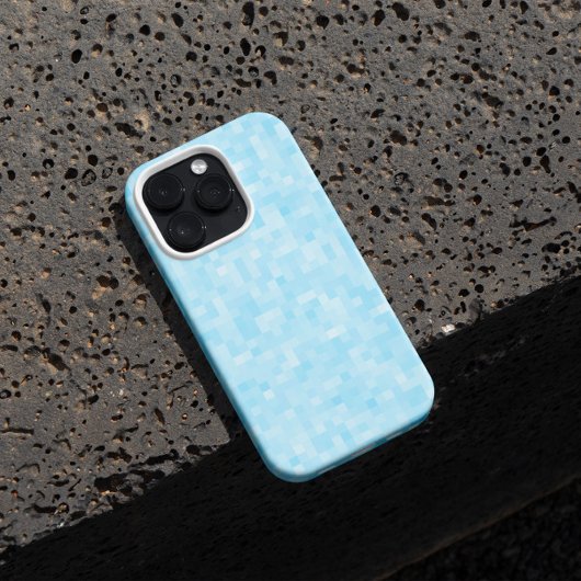 青モザイクのピクセル Case-Mate iPhoneケース