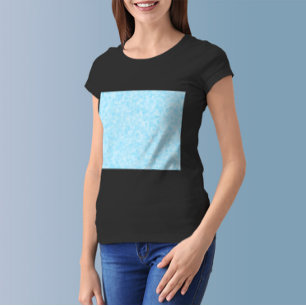 青モザイクのピクセル Tシャツ
