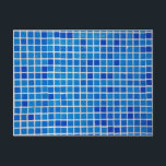 青モザイクタイル ポストカード<br><div class="desc">青いモシアックタイルデザイン、伝統的スタイル。</div>