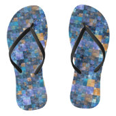 青モザイク市松模様にカラフルビーチサンダル ビーチサンダル (ソール)