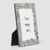 青モザイク枠 フォトプラーク (側面)