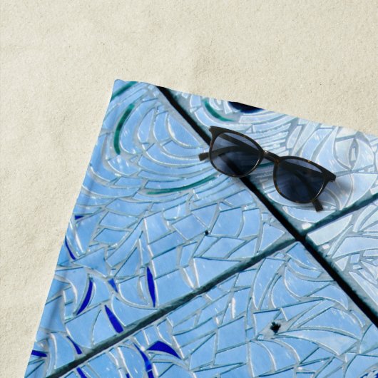 青モザイク ビーチタオル (インサイチュ)