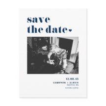 青モダンいはっきりしたタイポグラフィ写真の保存日付