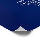 青モダンいエレガント美しいサロン価格表 ポスター (角)