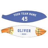 青モダンいプレイヤーのパーソナライズされた子供 バスケットボール (パネル)