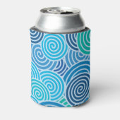 青モダンい緩和曲線パターン 缶クーラー (缶裏面)