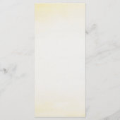 青モダンい花と蝶のディナ結婚ーナー メニュー (裏面)