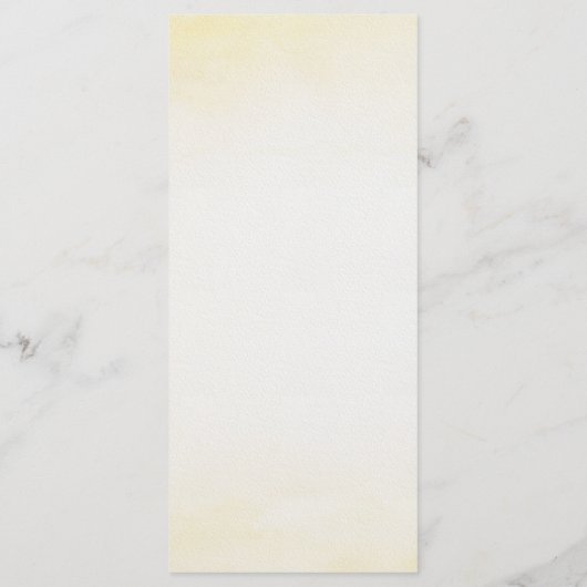 青モダンい花と蝶のディナ結婚ーナー メニュー (裏面)