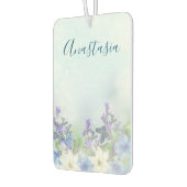 青モダンい花 カーエアーフレッシュナー (左)