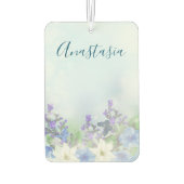 青モダンい花 カーエアーフレッシュナー (裏面)