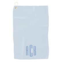 青モダンい3文字モノグラム