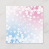 青モダンかピンク？性別によるパーティーブックの表示 エンクロージャーカード (裏面)