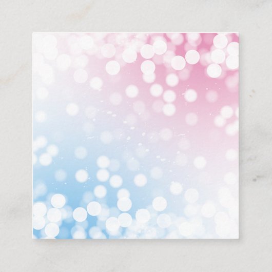 青モダンかピンク？性別によるパーティーブックの表示 エンクロージャーカード (裏面)