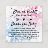 青モダンかピンク？性別によるパーティーブックの表示 エンクロージャーカード (正面)