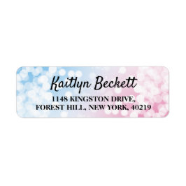 青モダンかピンク？性別によるパーティーリターンの表示 ラベル