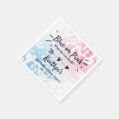 青モダンかピンク？性別の表示パーティー スタンダードカクテルナプキン (角)